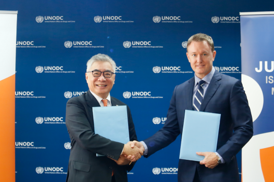 Agreement between TIJ and UNODC on Cybercrime Project